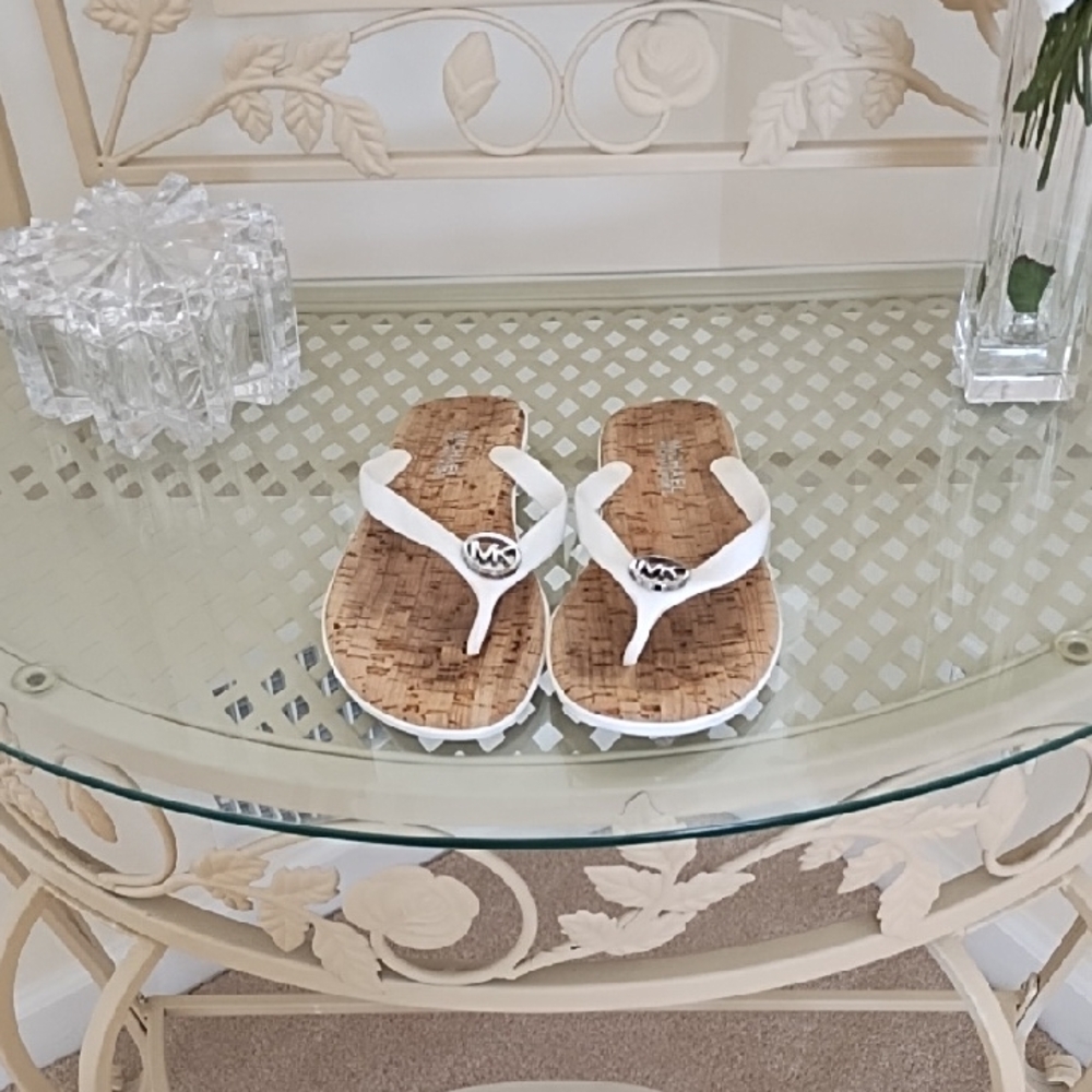 White Micheal Kors sandal
